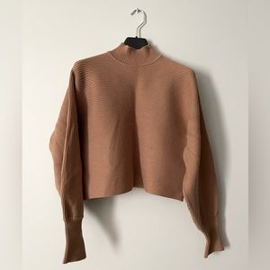 Zara Camel Mockneck Sweater